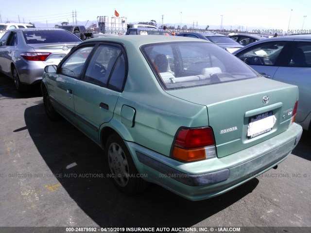 JT2BC52L6V0227245 - 1997 TOYOTA TERCEL CE GREEN photo 3