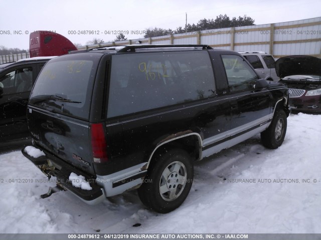 1GKEK18K6RJ716747 - 1994 GMC YUKON BLACK photo 4