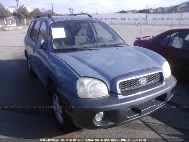 KM8SC13D72U321304 - 2002 HYUNDAI SANTA FE GLS/LX BLUE photo 1