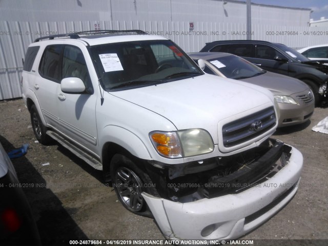 5TDBT48A14S230119 - 2004 TOYOTA SEQUOIA LIMITED WHITE photo 1