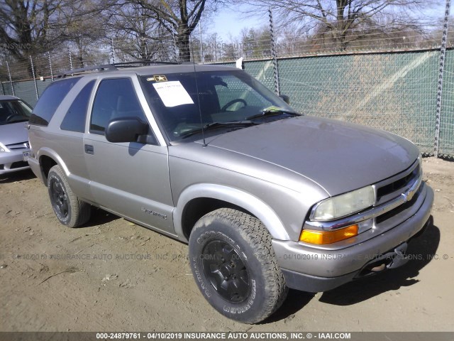 1GNCT18X34K146065 - 2004 CHEVROLET BLAZER GRAY photo 1