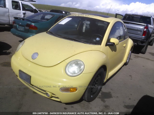 3VWCK31C25M402976 - 2005 VOLKSWAGEN NEW BEETLE GLS YELLOW photo 2