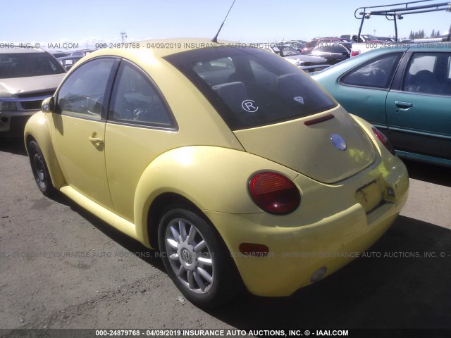 3VWCK31C25M402976 - 2005 VOLKSWAGEN NEW BEETLE GLS YELLOW photo 3