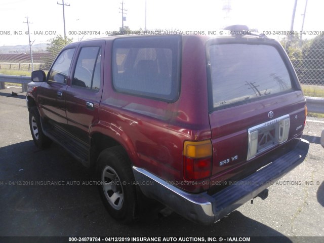 JT3VN29VXR0028407 - 1994 TOYOTA 4RUNNER VN29 SR5 RED photo 3