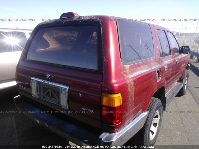 JT3VN29VXR0028407 - 1994 TOYOTA 4RUNNER VN29 SR5 RED photo 4