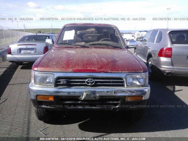 JT3VN29VXR0028407 - 1994 TOYOTA 4RUNNER VN29 SR5 RED photo 6