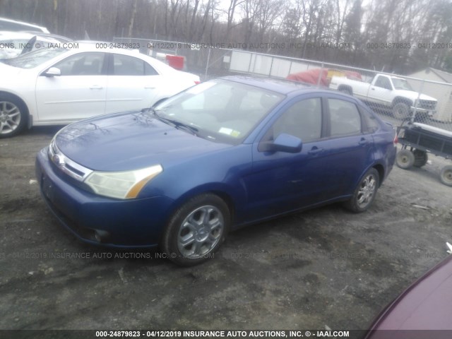 1FAHP36N09W242841 - 2009 FORD FOCUS SES BLUE photo 2