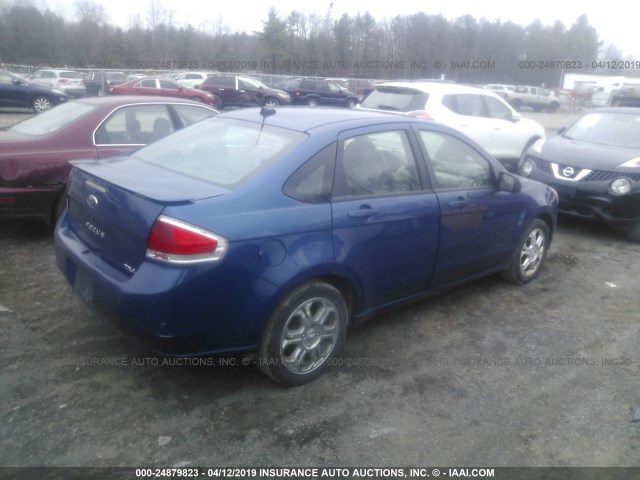 1FAHP36N09W242841 - 2009 FORD FOCUS SES BLUE photo 4