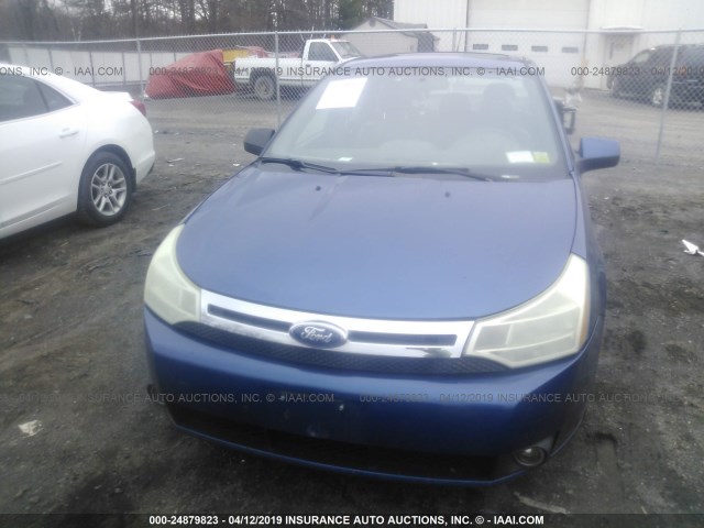 1FAHP36N09W242841 - 2009 FORD FOCUS SES BLUE photo 6