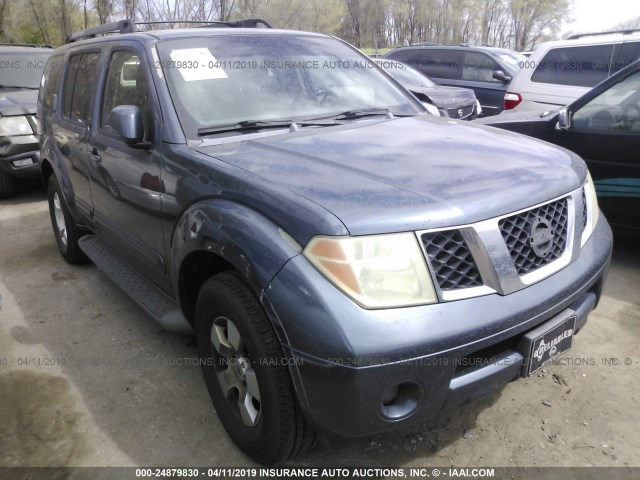 5N1AR18W76C625748 - 2006 NISSAN PATHFINDER LE/SE/XE BLUE photo 1