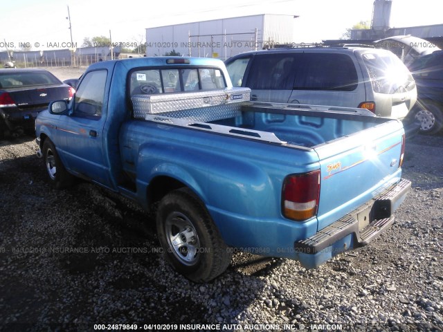 1FTCR10X8RPA11192 - 1994 FORD RANGER BLUE photo 3
