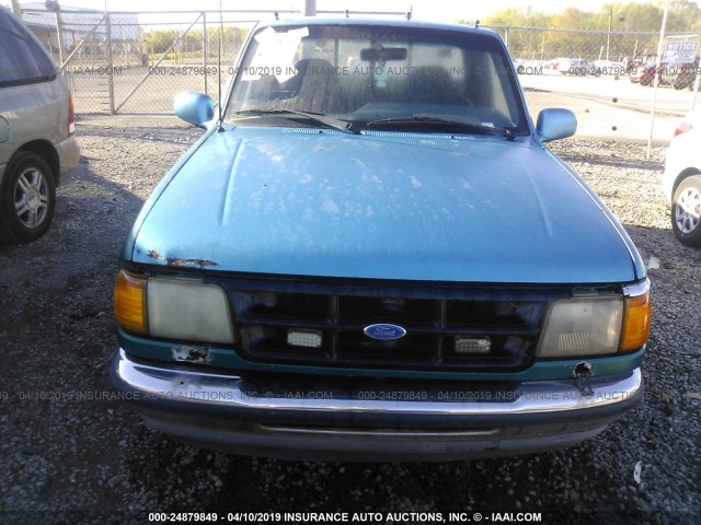 1FTCR10X8RPA11192 - 1994 FORD RANGER BLUE photo 6