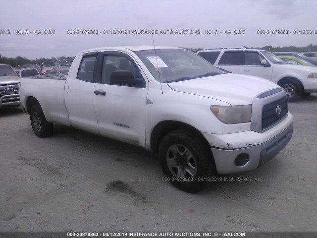 5TFST54138X002117 - 2008 TOYOTA TUNDRA DOUBLE CAB/DOUBLE CAB SR5 WHITE photo 1