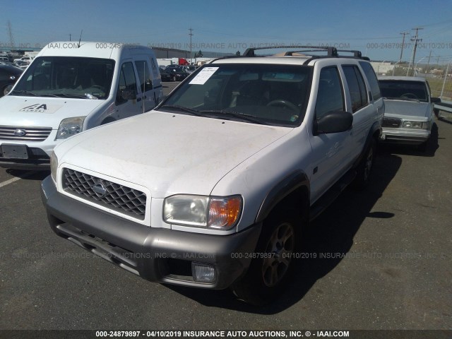 JN8AR07Y1XW385585 - 1999 NISSAN PATHFINDER LE/SE/XE WHITE photo 2