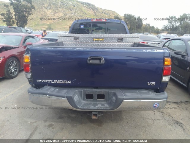 5TBRT3412YS020500 - 2000 TOYOTA TUNDRA ACCESS CAB/ACCESS CAB SR5 BLUE photo 6