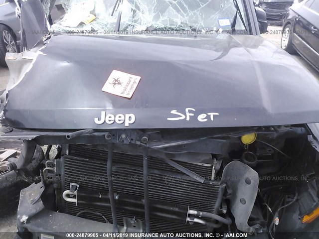 1J8HH48P77C636081 - 2007 JEEP COMMANDER BLACK photo 10