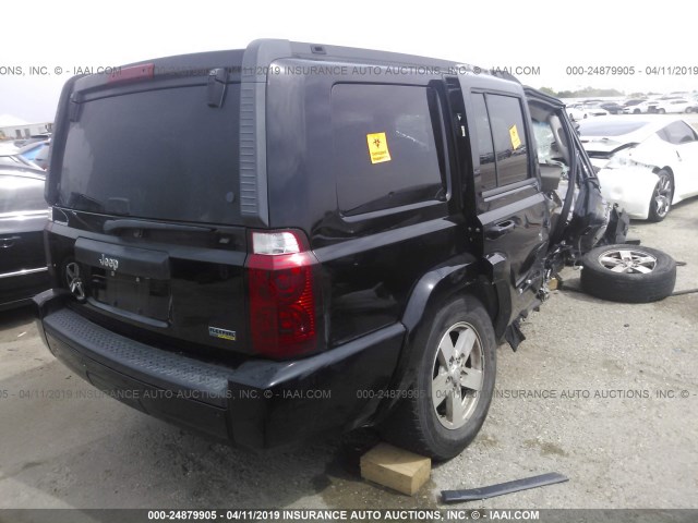 1J8HH48P77C636081 - 2007 JEEP COMMANDER BLACK photo 4