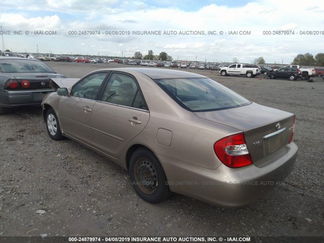 4T1BE32K14U351553 - 2004 TOYOTA CAMRY LE/XLE/SE GOLD photo 3