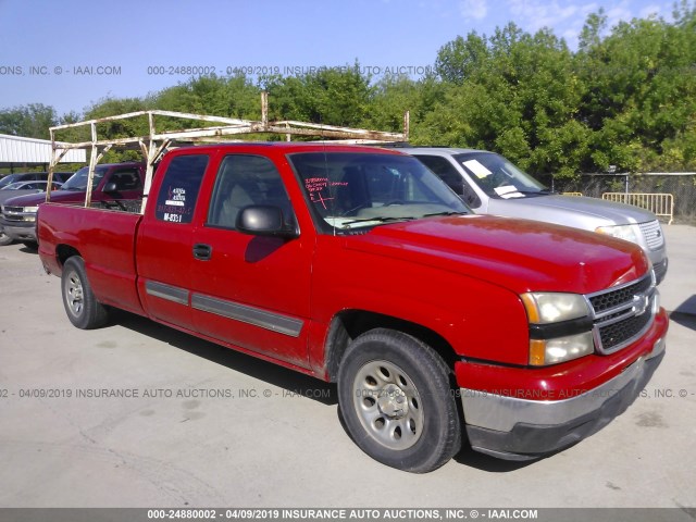 1GCEC19TX6E168790 - 2006 CHEVROLET SILVERADO C1500 RED photo 1