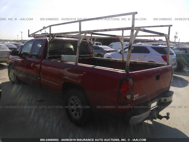 1GCEC19TX6E168790 - 2006 CHEVROLET SILVERADO C1500 RED photo 3