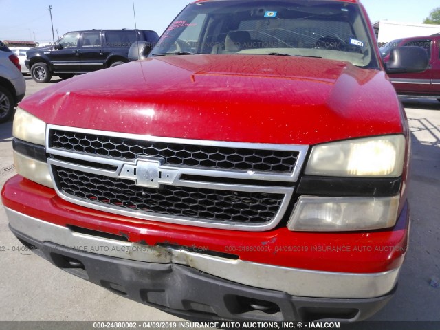 1GCEC19TX6E168790 - 2006 CHEVROLET SILVERADO C1500 RED photo 6