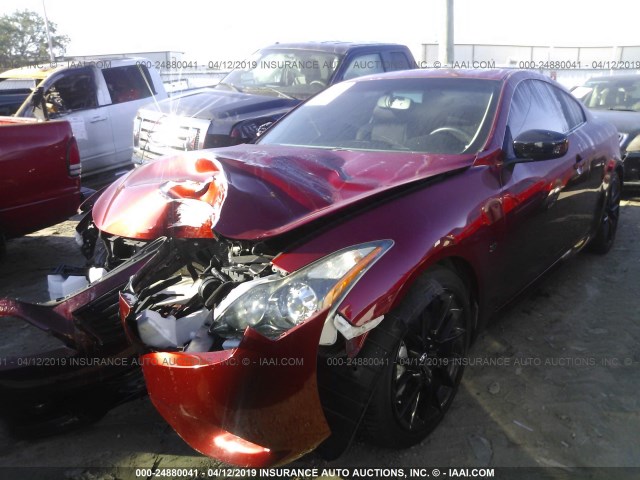 JN1CV6EK6FM870366 - 2015 INFINITI Q60 JOURNEY/IPL RED photo 2