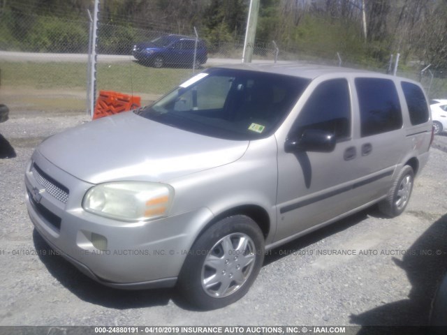 1GNDV23117D104039 - 2007 CHEVROLET UPLANDER LS TAN photo 2