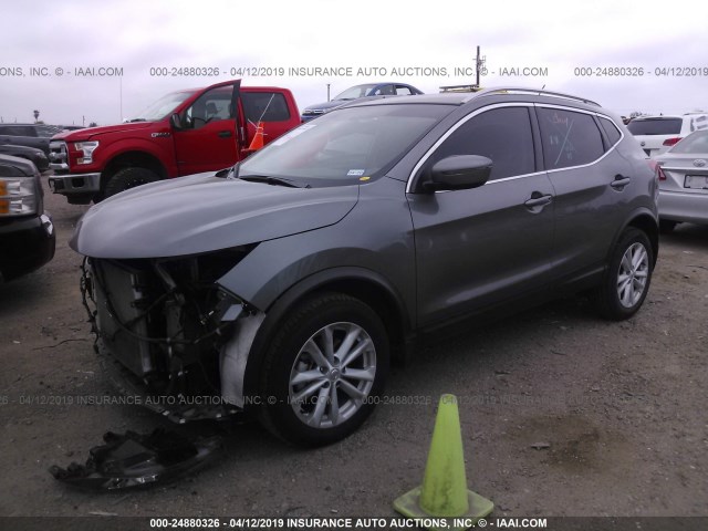 JN1BJ1CP2HW033470 - 2017 NISSAN ROGUE SPORT S/SV/SL GRAY photo 2