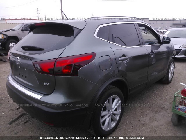 JN1BJ1CP2HW033470 - 2017 NISSAN ROGUE SPORT S/SV/SL GRAY photo 4