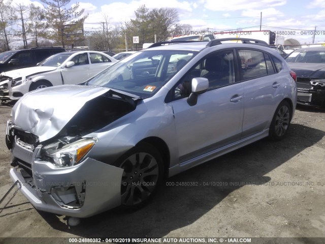 JF1GPAU62D2816710 - 2013 SUBARU IMPREZA SPORT LIMITED SILVER photo 2