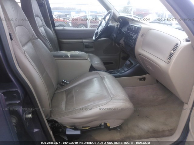 1FMDU35P2VUB84852 - 1997 FORD EXPLORER PURPLE photo 5