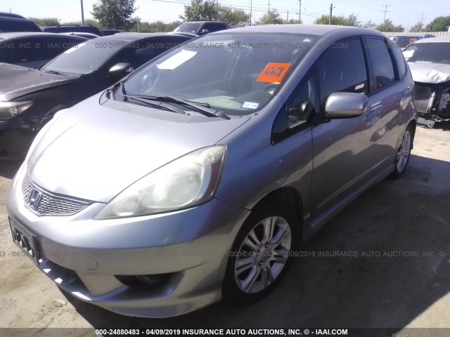 JHMGE88419S032378 - 2009 HONDA FIT SPORT SILVER photo 2