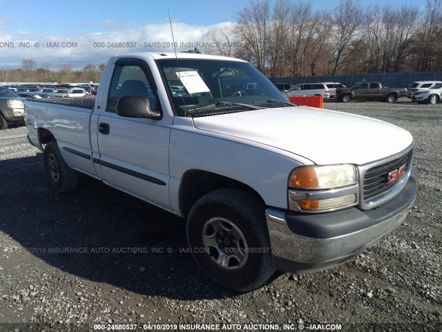 1GTEK14V72E114126 - 2002 GMC NEW SIERRA K1500 WHITE photo 1