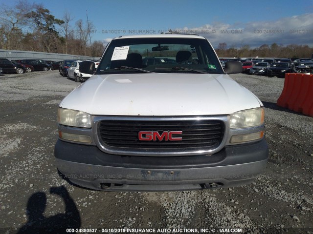 1GTEK14V72E114126 - 2002 GMC NEW SIERRA K1500 WHITE photo 6