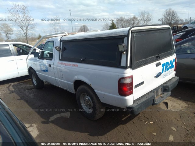 1FTYR10D34PB39442 - 2004 FORD RANGER WHITE photo 3