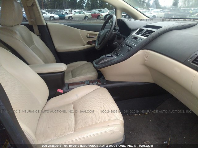 JTHBB1BA8A2005207 - 2010 LEXUS HS 250H BLACK photo 5