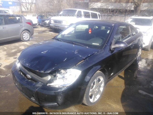 1G1AM18B267708473 - 2006 CHEVROLET COBALT SS BLACK photo 2