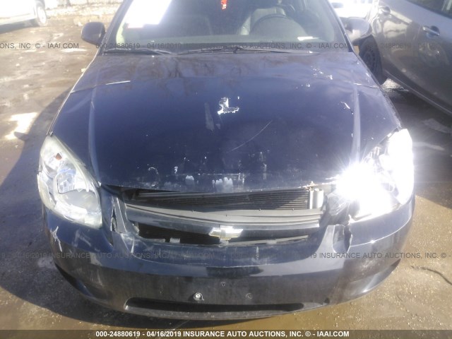 1G1AM18B267708473 - 2006 CHEVROLET COBALT SS BLACK photo 6