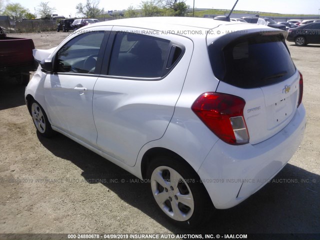 KL8CB6SA8KC704716 - 2019 CHEVROLET SPARK LS WHITE photo 3