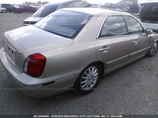 KMHFU45E85A417597 - 2005 HYUNDAI XG 350 TAN photo 4