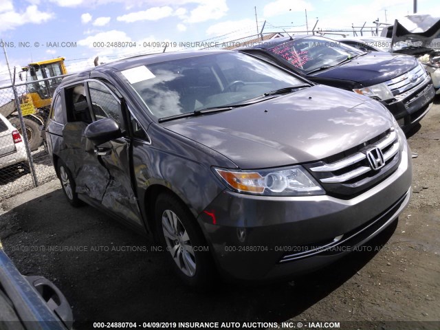 5FNRL5H66GB099441 - 2016 HONDA ODYSSEY EXL GRAY photo 1