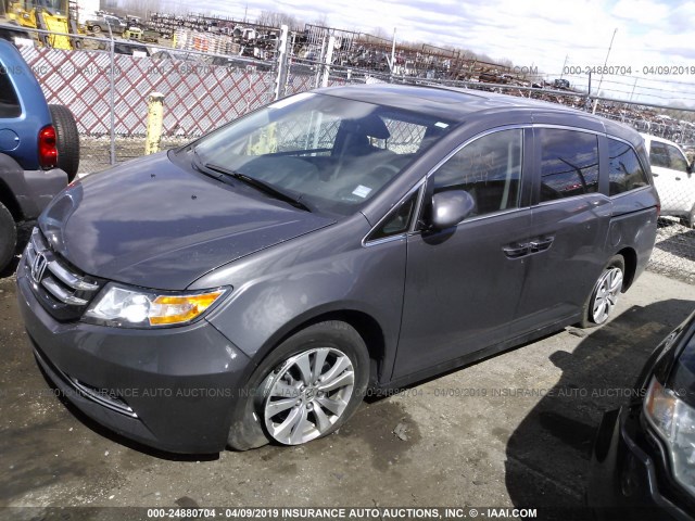 5FNRL5H66GB099441 - 2016 HONDA ODYSSEY EXL GRAY photo 2