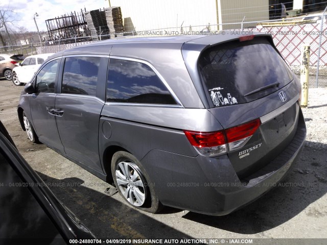 5FNRL5H66GB099441 - 2016 HONDA ODYSSEY EXL GRAY photo 3