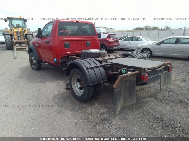 3C7WDNAL2CG260410 - 2012 DODGE RAM 5500 ST/SLT RED photo 3