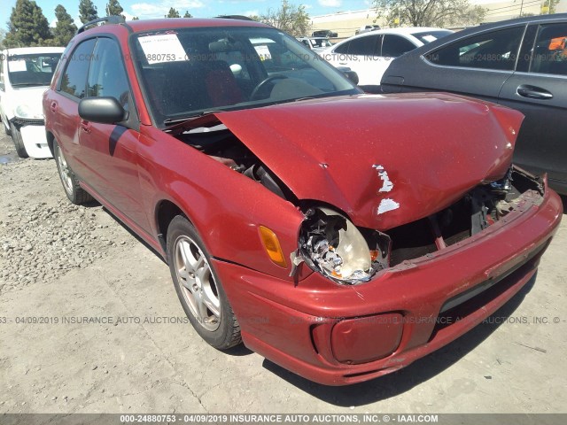 JF1GG65512H818350 - 2002 SUBARU IMPREZA TS RED photo 1