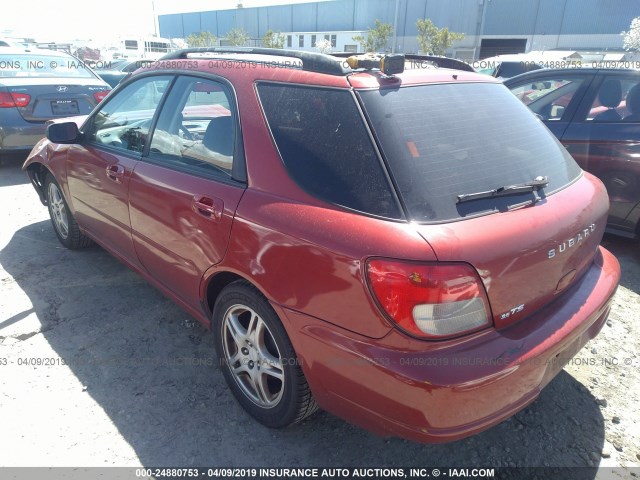 JF1GG65512H818350 - 2002 SUBARU IMPREZA TS RED photo 3