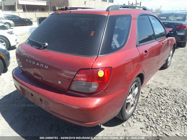 JF1GG65512H818350 - 2002 SUBARU IMPREZA TS RED photo 4