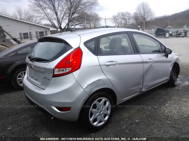 3FADP4TJ2DM158535 - 2013 FORD FIESTA S SILVER photo 4