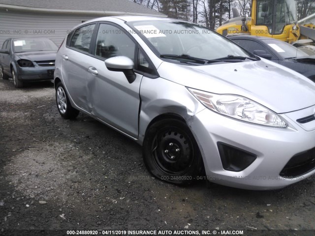 3FADP4TJ2DM158535 - 2013 FORD FIESTA S SILVER photo 6