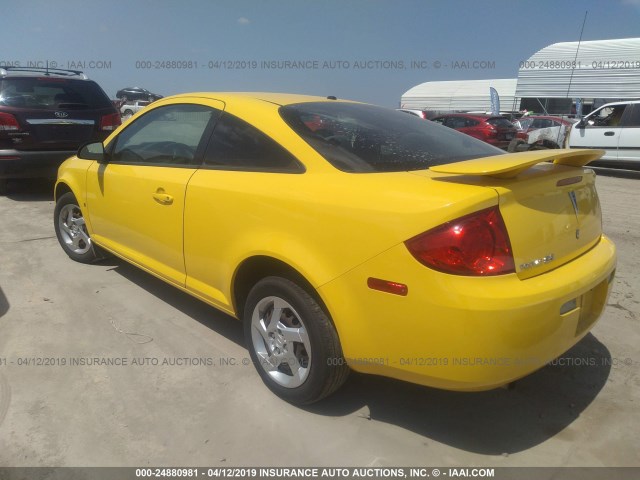 1G2AL18F687327004 - 2008 PONTIAC G5 YELLOW photo 3